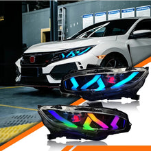 Load image into Gallery viewer, Lambo Style LED Animation RGB Headlight 2016+ Honda Civic