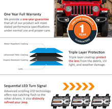 Load image into Gallery viewer, X Shape LED DRL Sequential Turn Signal 2018+ Jeep Wrangler JL Gladiator JT