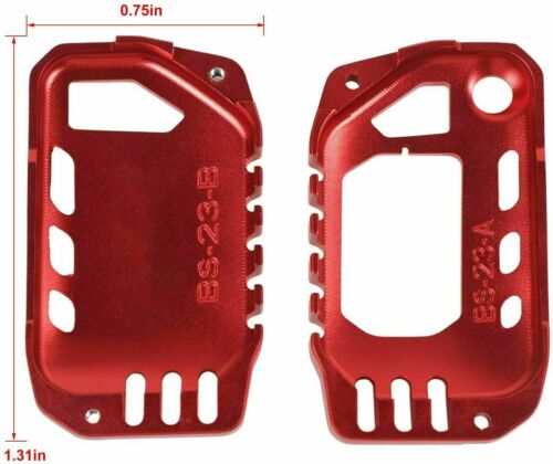 Red Key Fob Cover Case Protector Shell 2018+ Jeep Wrangler JL JT