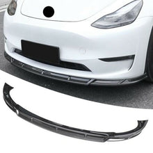 Load image into Gallery viewer, V2 Carbon Fiber Style Front Bumper Lip 2020+ Tesla Model Y