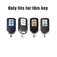 Load image into Gallery viewer, Handmade Luminous Leather Car Key Fob Case Cover 2016-21 Honda Civic Accord CRV Fit Odyssey