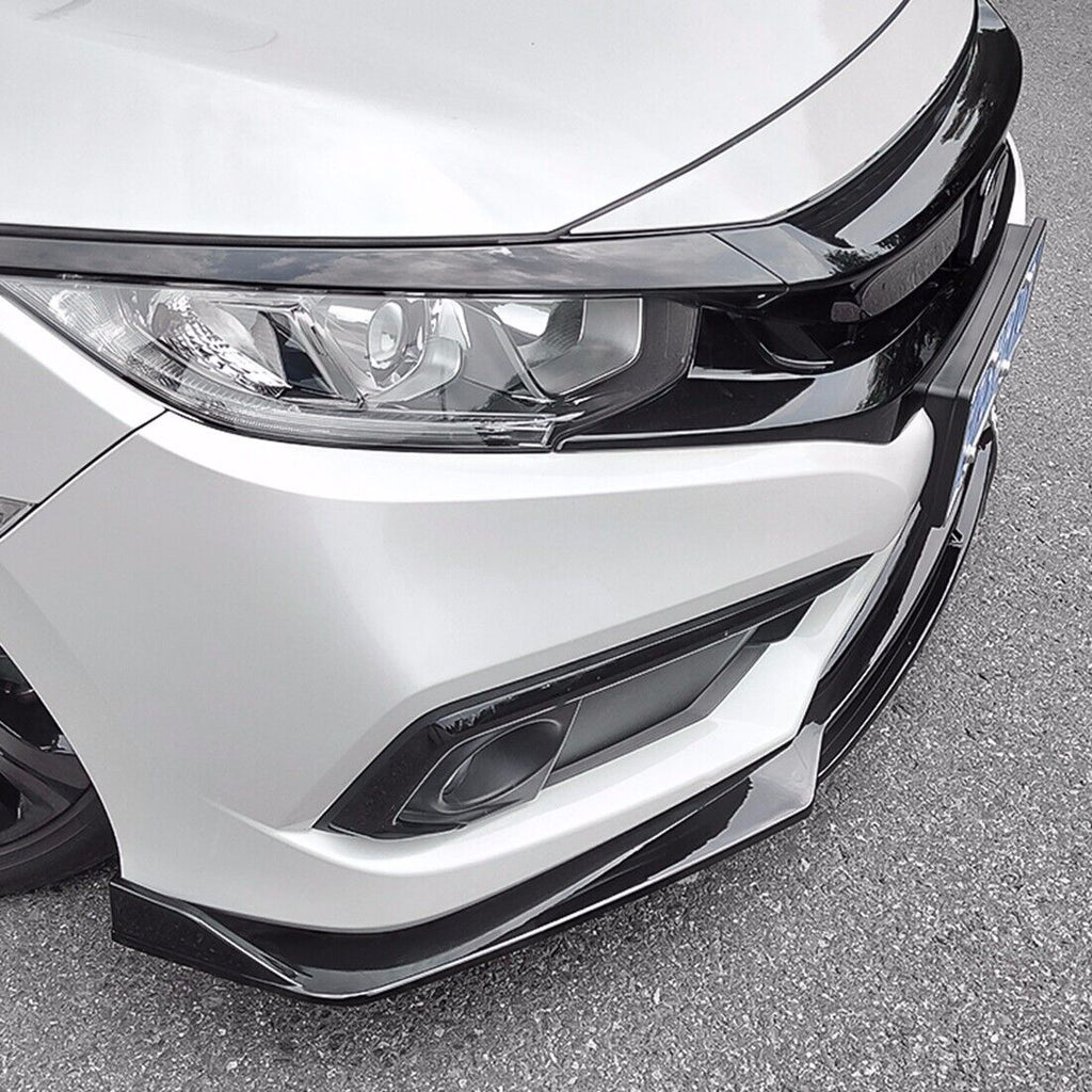 V4 Style Front Bumper Lip PU 2019+ Honda Civic