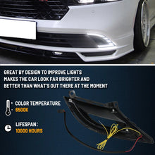 Load image into Gallery viewer, LED Front Bumper Fog Light 2023-2024 Honda Accord w/ DRL Amber Turn Signal Lamp