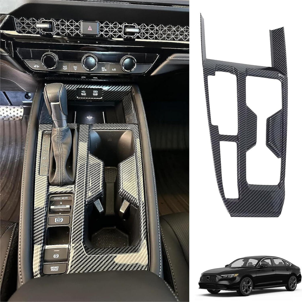 Carbon Style Gear Shift Panel Cover 2023 2024 Honda Accord