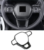 Carbon Style Steering Wheel Cover Trim 2023 2024 Honda Accord