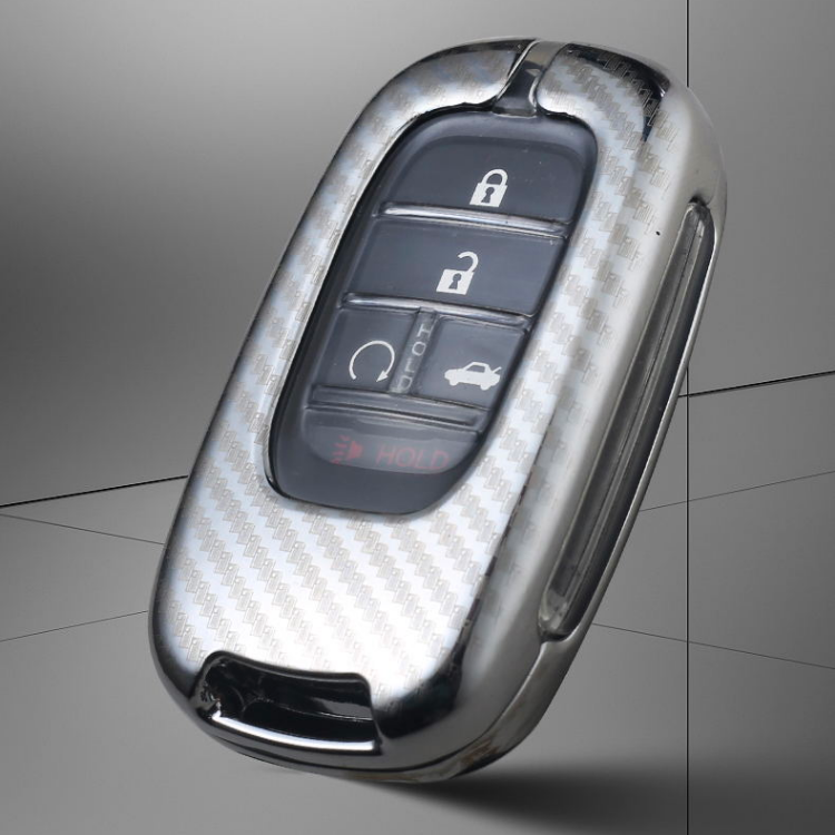 Carbon Style Aluminum Case Cover Holder 2023 2024 Honda Accord