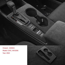 Load image into Gallery viewer, Alcantara Armrest Box Water Cup Panel Cover 2022 2023 Honda Civic / Integra