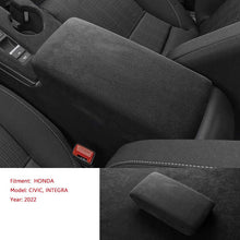 Load image into Gallery viewer, Alcantara Armrest Box Water Cup Panel Cover 2022 2023 Honda Civic / Integra