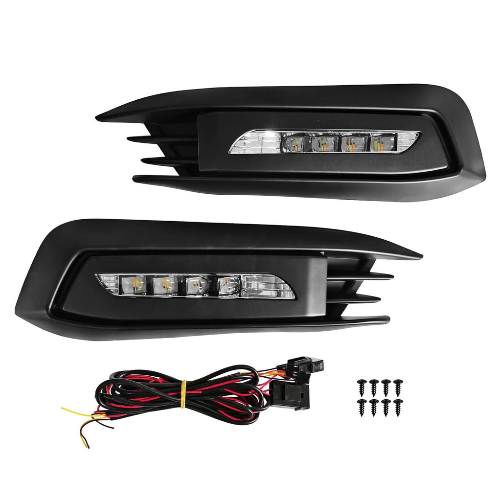S4 Style LED Sequential DRL Fog Lamp 2016-2018 Honda Civic