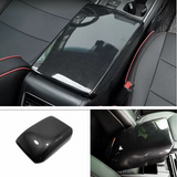 Carbon Style Armrest Storage Box Cover Trim 2023 2024 Honda Accord