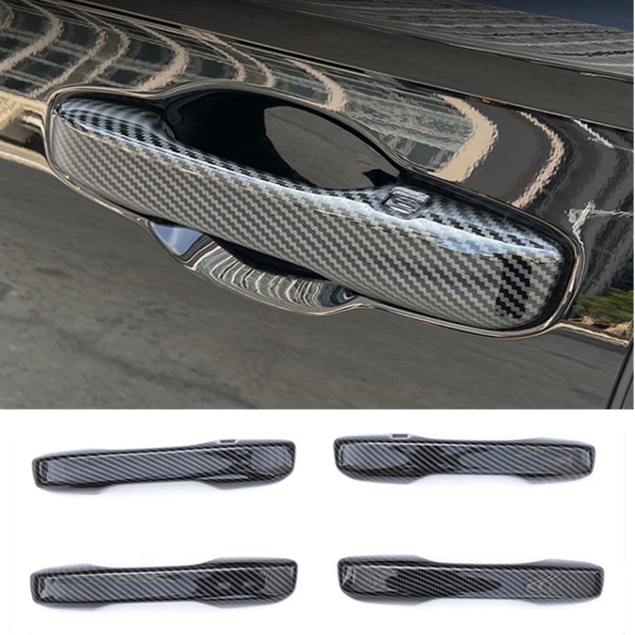 Carbon Style Exterior Car Door Handles Cover Trim For Honda Accord 2023