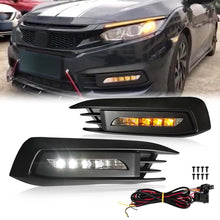Load image into Gallery viewer, S4 Style LED Sequential DRL Fog Lamp 2016-2018 Honda Civic