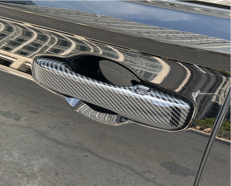 Carbon Style Exterior Car Door Handles Cover Trim For Honda Accord 2023