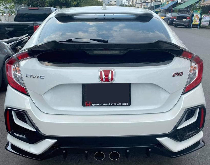V3 Mid Wing Trunk Spoiler 2017+ Honda Civic Hatchback