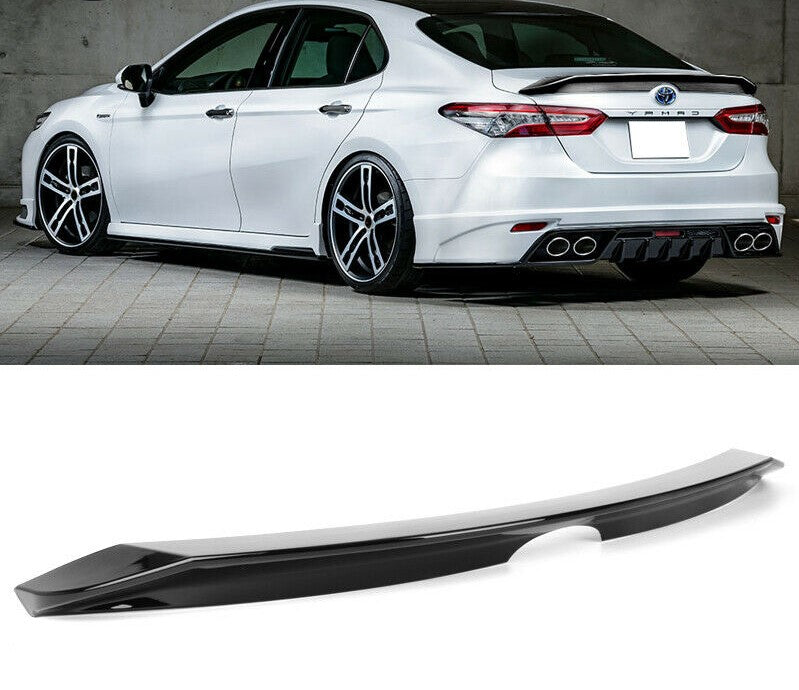 PB Style Trunk Spoiler Wing Gloss Black ABS 2018+ Toyota Camry