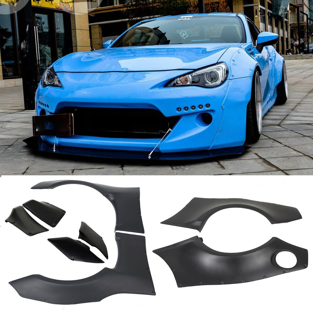 Wide Body 8pc Fender Flares Cover 2013+ Subaru BRZ / FRS / 86