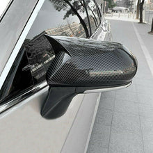 Load image into Gallery viewer, Carbon Fiber Horn Style Mirror Cover Trim 2018+ Toyota Camry