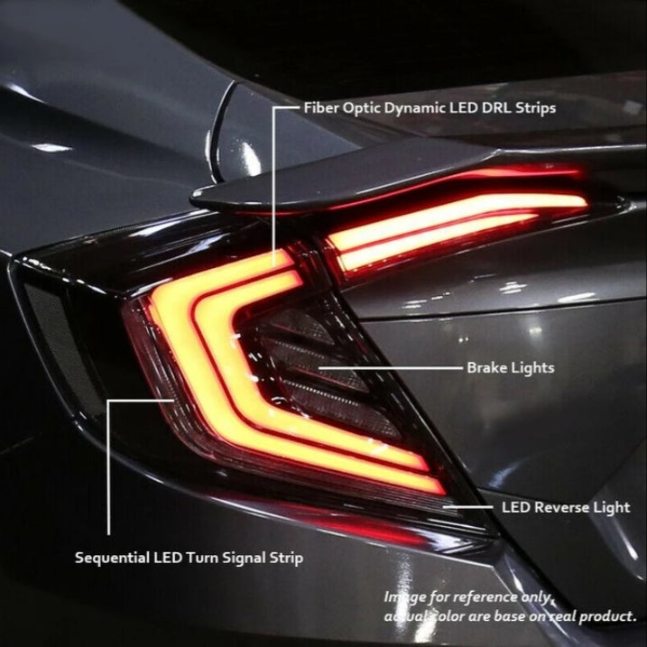 V1 LED Sequential Tail Light 2016+ Honda Civic Sedan