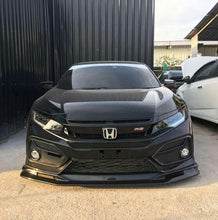 Load image into Gallery viewer, G44 Style Carbon Fiber Front Bumper Lip 2017+ Honda Civic