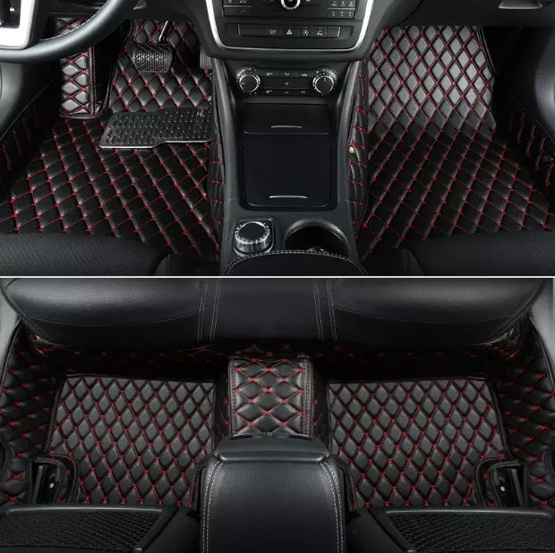Premium Quality Custom Leather Diamond Car Floor Mats