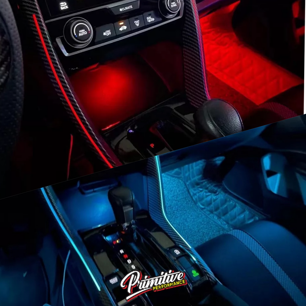 7 Colors Carbon LED Dash Trim Cover 2016+ Honda Civic