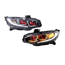 Load image into Gallery viewer, CS Style LED Projector Headlights 2016+ Honda Civic