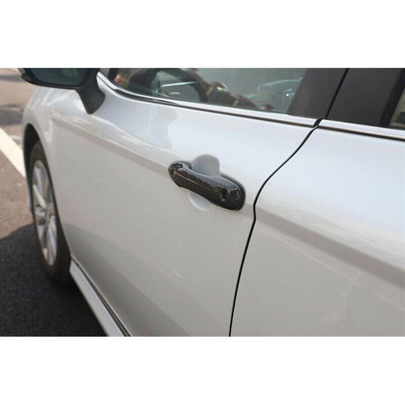 Carbon Fiber Style Door Handle Protector Trims 2018+ Toyota Camry