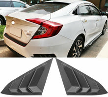 Load image into Gallery viewer, 2016-2020 Honda Civic Sedan Rear Quarter Panel Side Window Louvers Vent ABS
