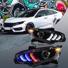 Load image into Gallery viewer, Bi-Xenon Projector LED Headlights 2016+ Honda Civic