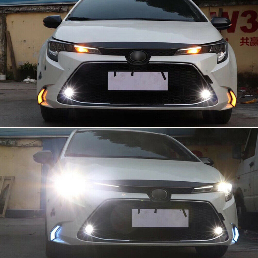 LED DRL Daytime Running Light Fog Lamp 2020+ Toyota Corolla L LE XLE