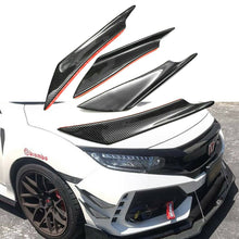 Load image into Gallery viewer, Carbon Fiber Front Bumper Canard Splitter 2016+ Honda Civic