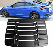 Load image into Gallery viewer, 2016-2019 Honda Civic Coupe Rear Window Louvers Sun Rain Guards