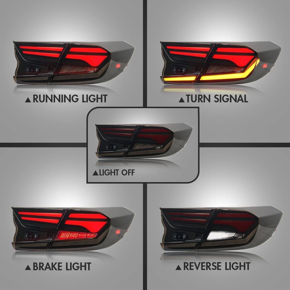 BN Style Sequential Taillights Smoked 2018+ Honda Accord