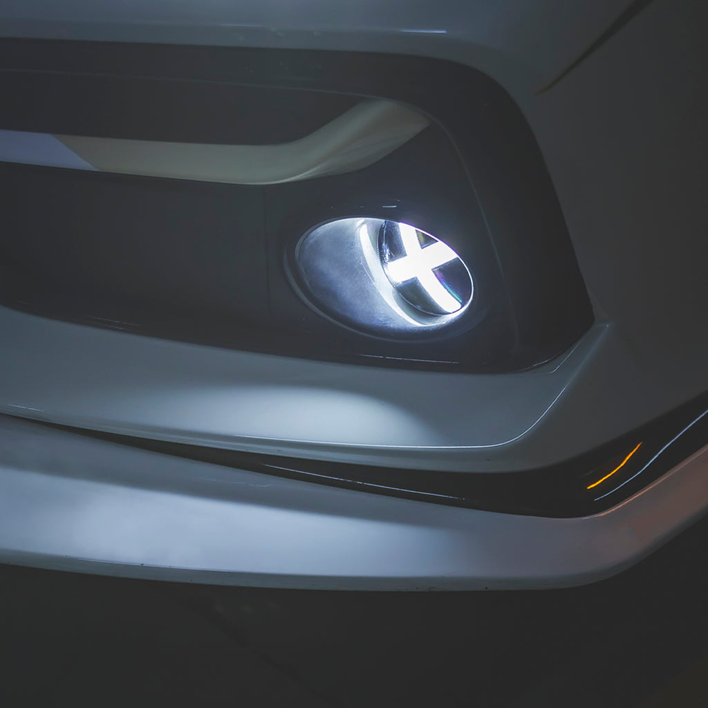 X Style Front LED Bumper Fog Lights 2017-2021 Honda Civic