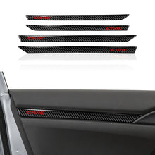 Load image into Gallery viewer, Carbon Style Door Panel Trim Cover 2016+ Honda Civic 10th Gen