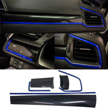 Load image into Gallery viewer, Carbon Fiber Center Panel Dashboard Trim Cover (6Pcs) 2016+ Honda Civic