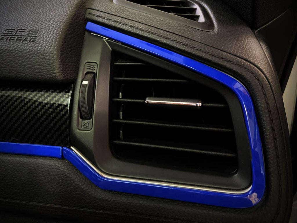 Carbon Fiber Center Panel Dashboard Trim Cover (6Pcs) 2016+ Honda Civic