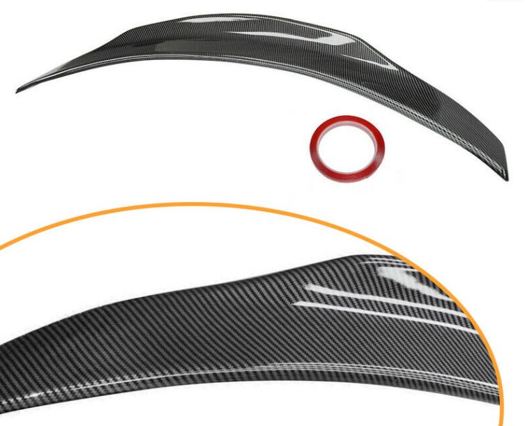 PSM Style Trunk Lip Spoiler Wing Carbon Fiber Style 2015-2019 Mercedes Benz W205 C63 AMG