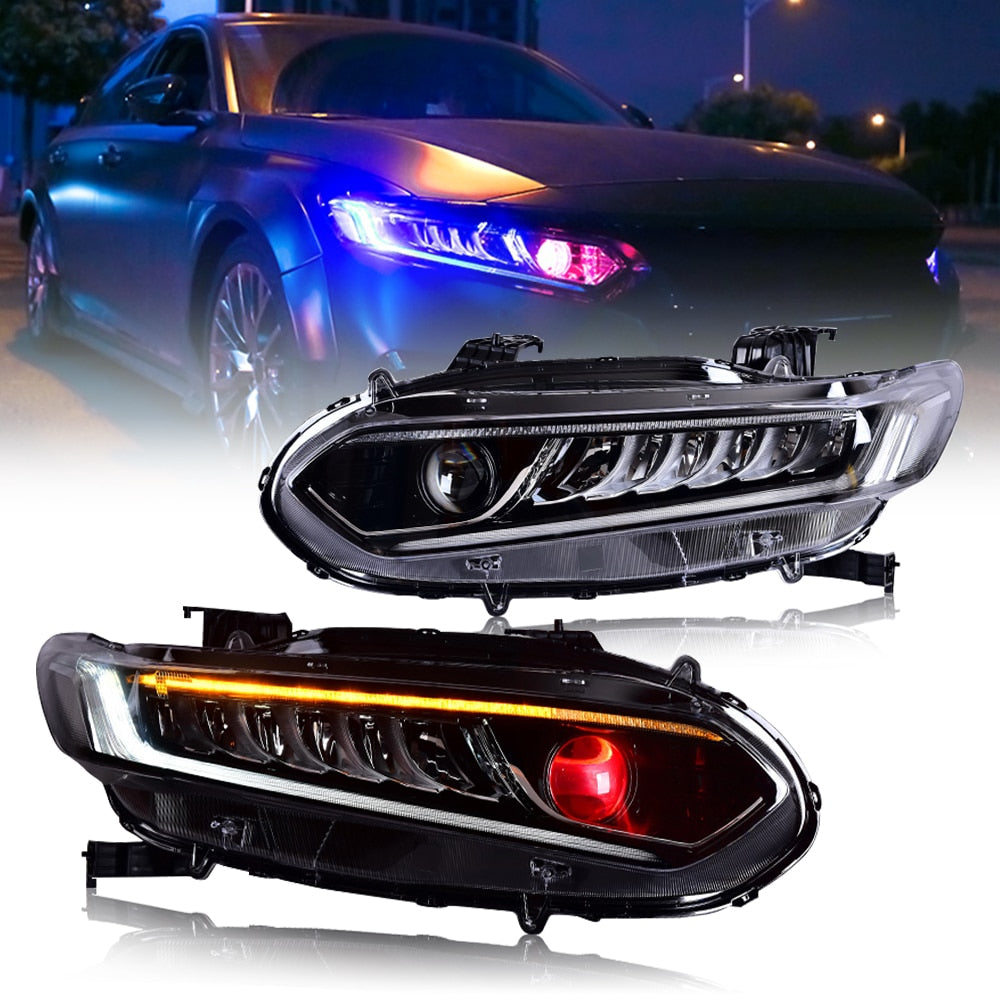 DV Style LED Sequential Projector Headlights 2018+ Honda Accord