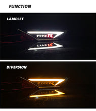Load image into Gallery viewer, LED Dynamic Turn Signal Side Marker DRL w/ Type R Logo 2016+ Honda Civic