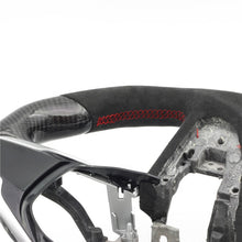Load image into Gallery viewer, Black Alcantara Carbon Fiber Steering Wheel 2016+ Honda Civic