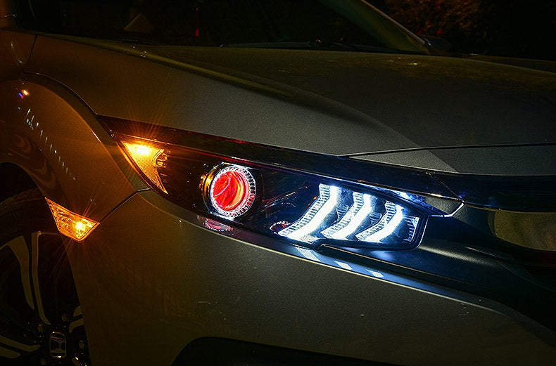 Bi-Xenon Projector LED Headlights 2016+ Honda Civic