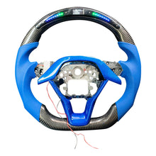 Load image into Gallery viewer, LED Display Blue Leather Carbon Fiber Steering Wheel Civic/Accord