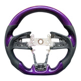 Purple Carbon Fiber Steering Wheel 2016+ Civic/Accord