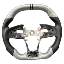 Load image into Gallery viewer, Silver Carbon Fiber Steering Wheel 2016+ Honda Civic