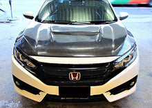Load image into Gallery viewer, Shift-Sport Style Carbon Fiber Hood 2016+ Honda Civic