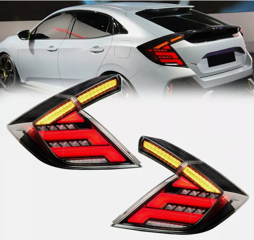 V2 FK7/FK8 LED Tail Lights Animation 2017+ Honda Civic Hatchback