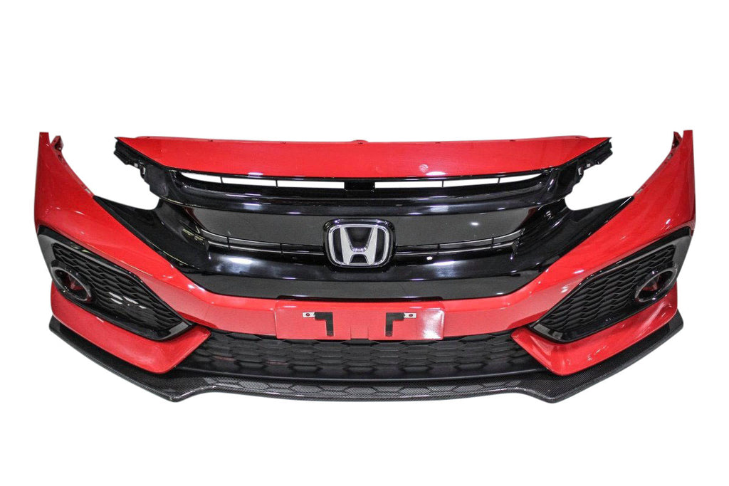V1 Carbon Fiber Front Bumper Lip 2017+ Honda Civic