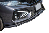 V3 Carbon Fiber Front Bumper Lip 2017+ Honda Civic
