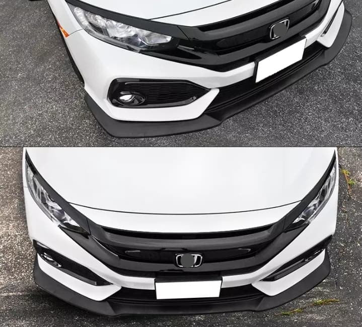 GT Style Front Bumper Lip PU 2017+ Honda Civic